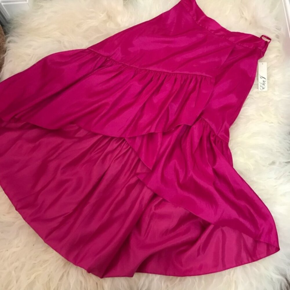Eliza J Ruffled Faux Wrap Skirt - Picture 4 of 8